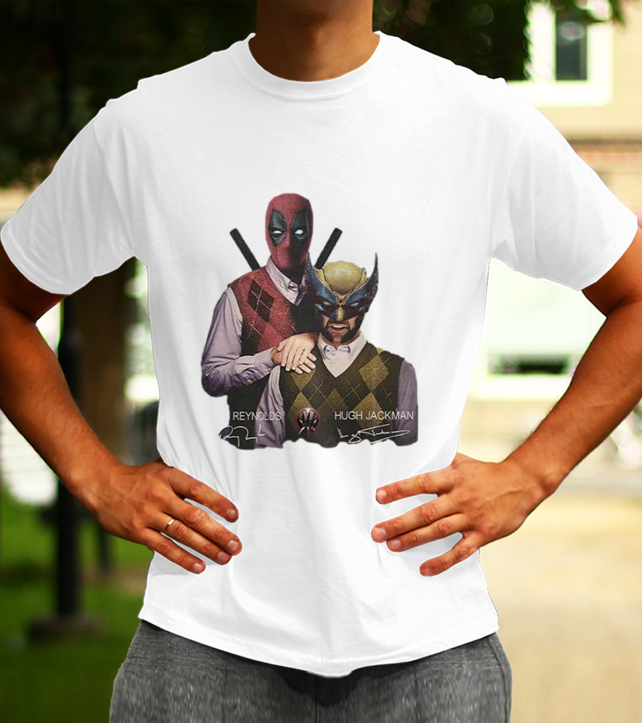 Deadpool Wolverine Ryan Reynolds Hugh Jackman Step Brothers T-Shirt