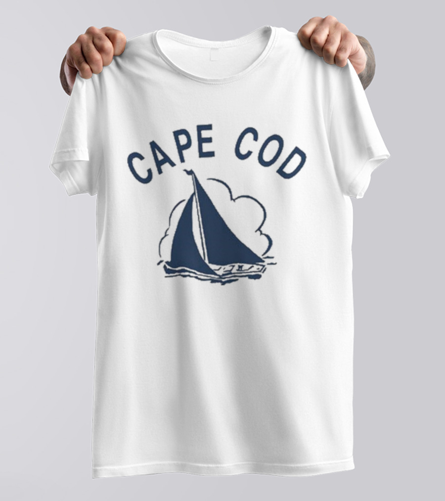 Cape Cod Sailboat Derek Guy Vintage Style Sailing T-Shirt