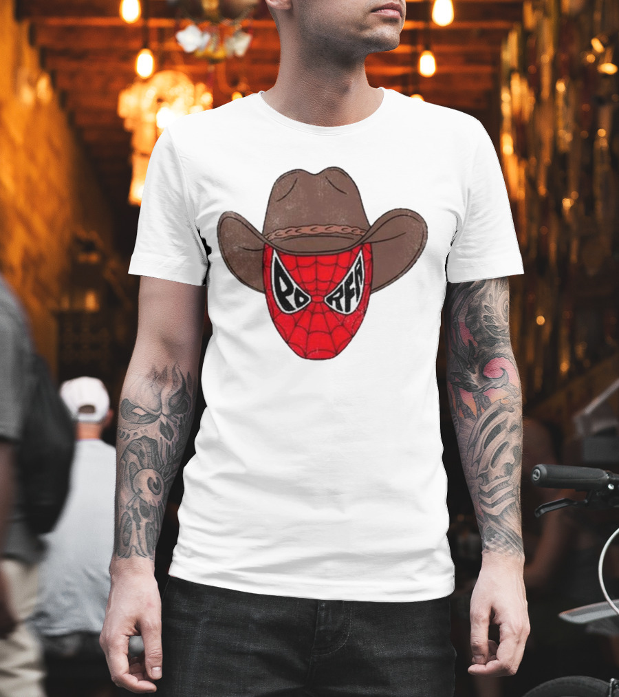 Por Favor Porfa Man Spider Cowboy Mask T-Shirt