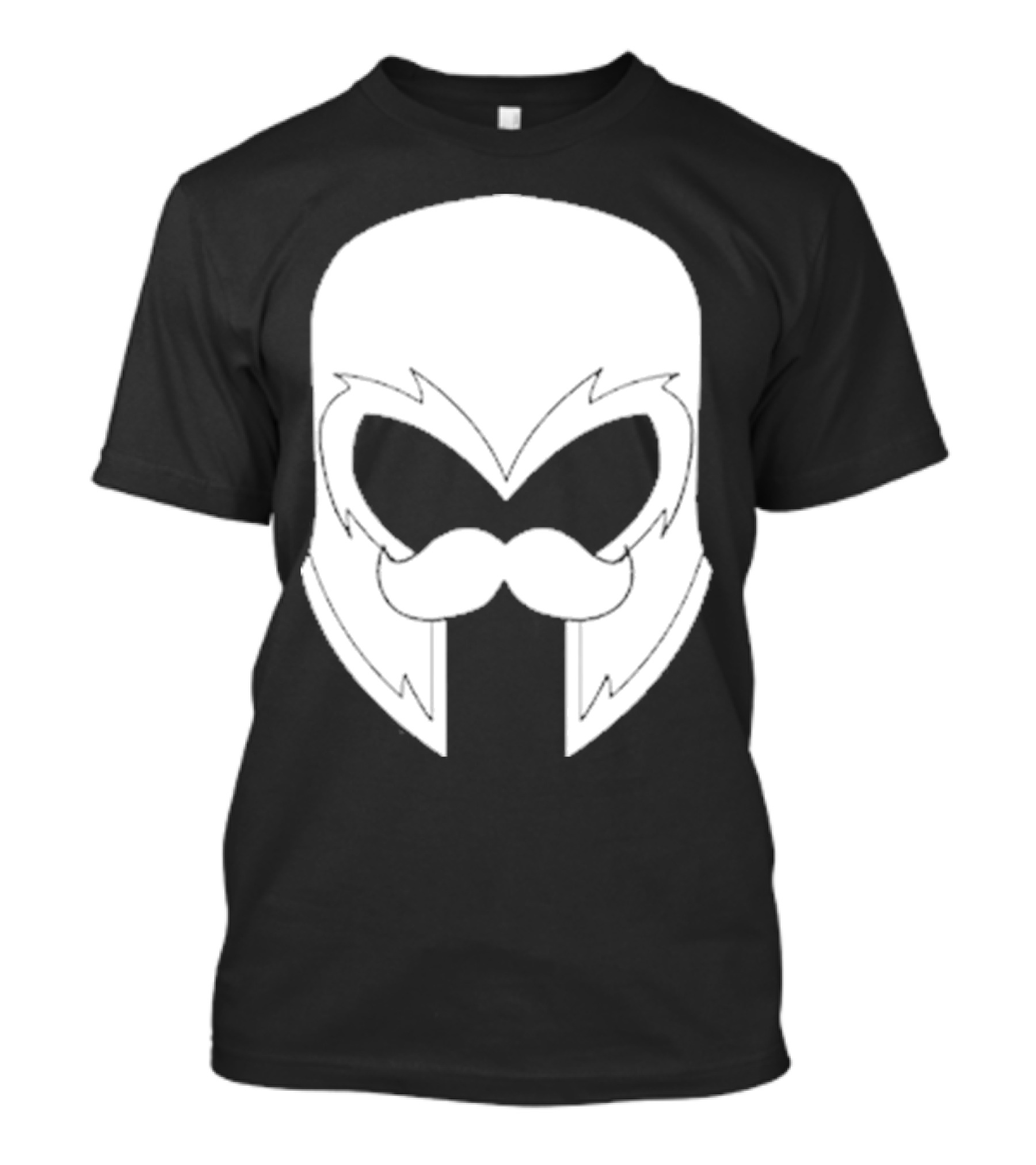 Remix’D Curleh Mustache Wolverine Mask T-Shirt