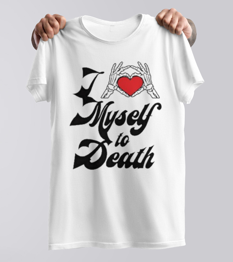 Chris Brown Skeleton Hand Heart I Love Myself To Death T-Shirt