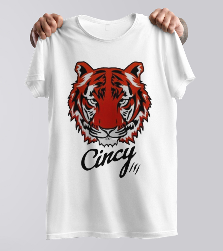 Cincinnati Bengals Cincy The Tiger Head T-Shirt