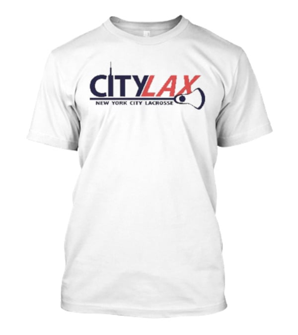 City Lax New York City Lacrosse Skyline T-Shirt