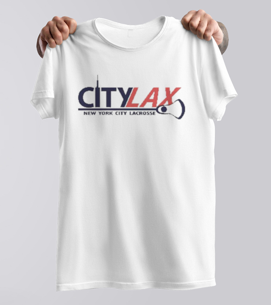 City Lax New York City Lacrosse Skyline T-Shirt