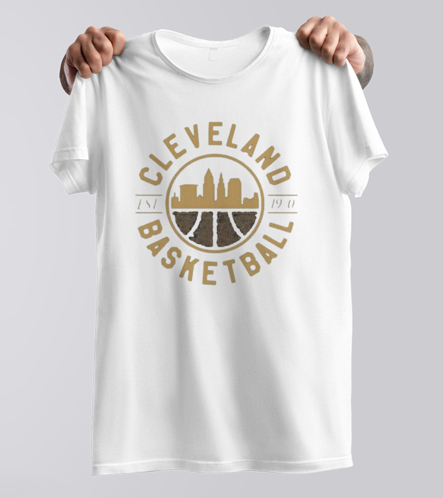 Cleveland Basketball Est 1901 Skyline Seal T-Shirt