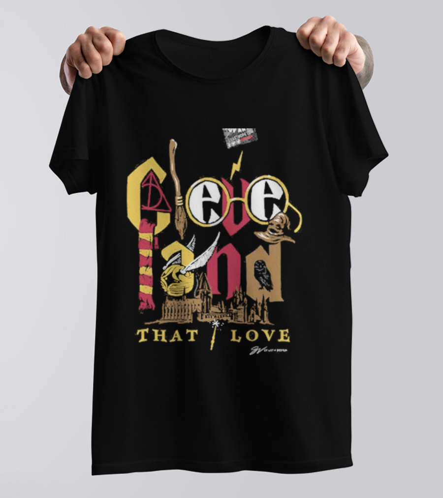 Cleveland Wizard Collage That Love Harry Magic Inspired T-Shirt