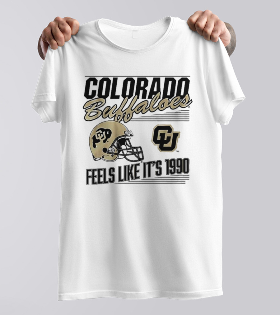 Colorado Buffaloes Helmet Feels Like It's 1990 CU T-Shirt