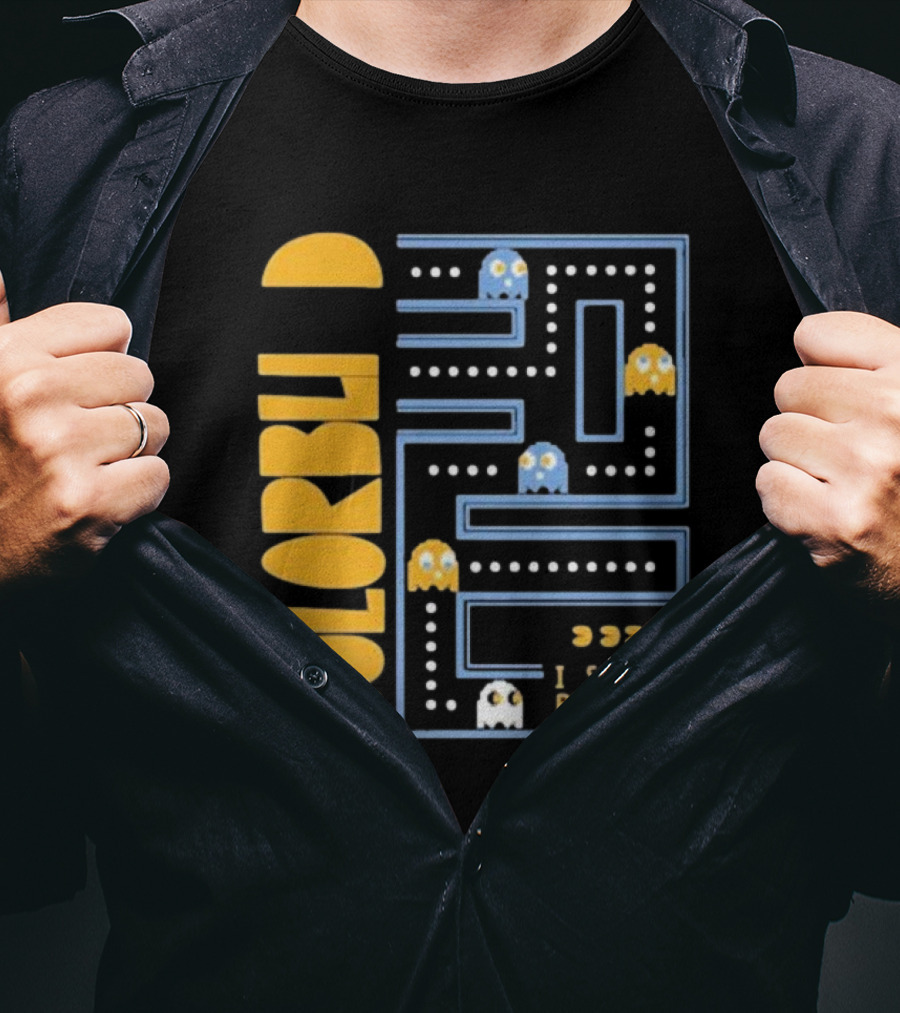 Colorblind I Still Believe In Ghosts Pac-Man Ghosts Maze T-Shirt