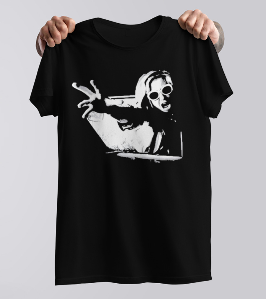 Cuckoo The Hooded Woman Reaching In Sunglasses T-Shirt