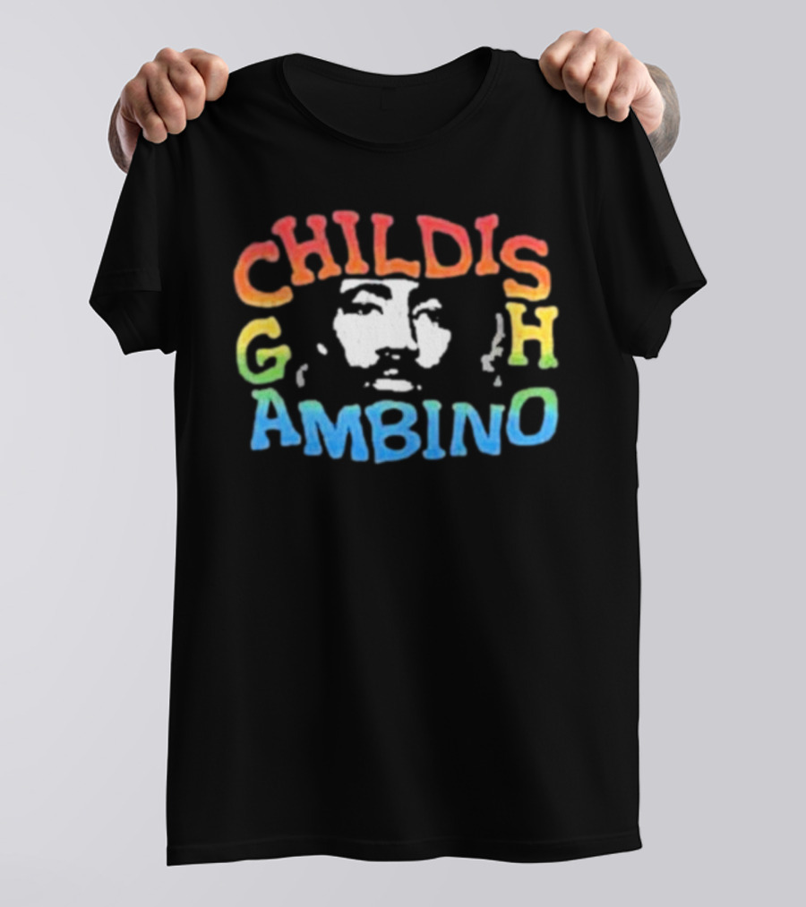 Childish Gambino Colorful Portrait The New World Tour T-Shirt