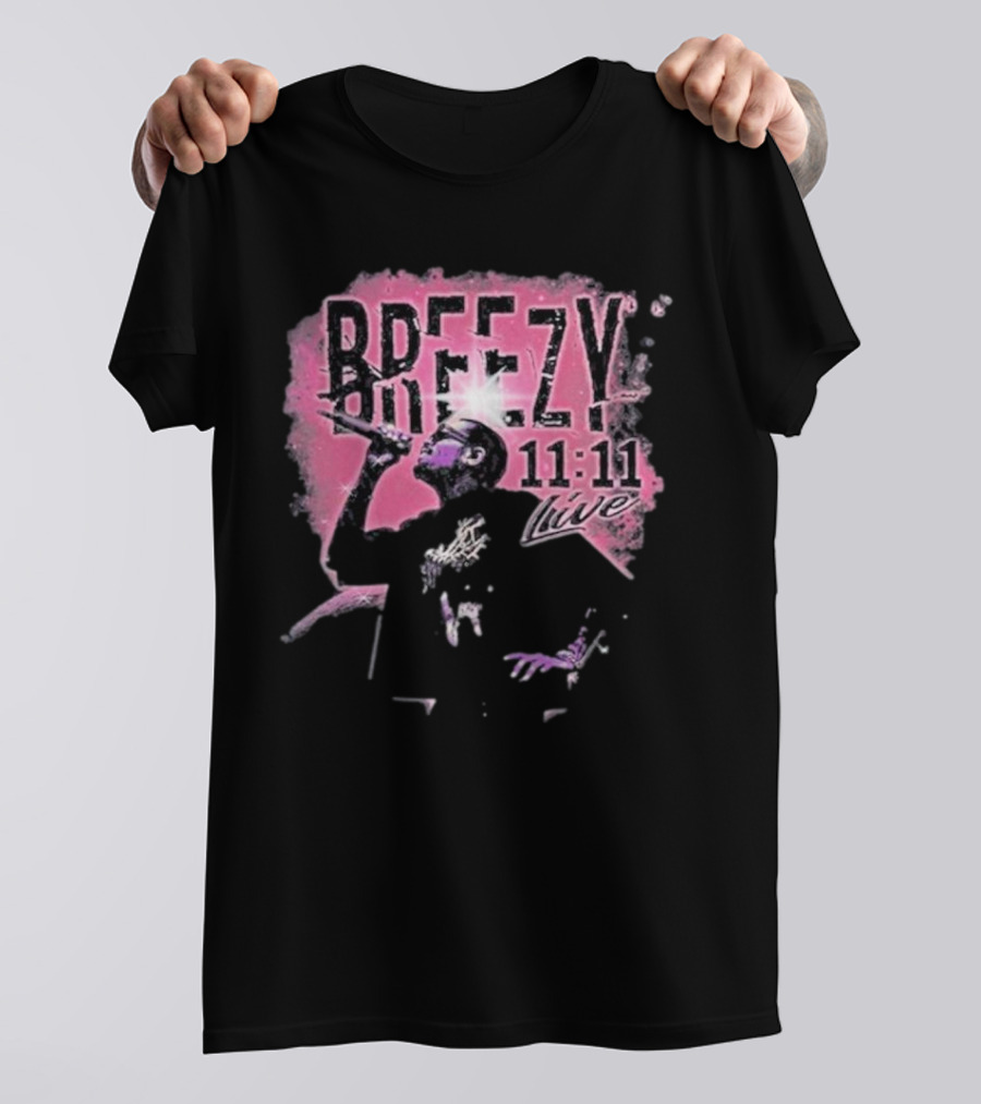 Breezy 11 11 Live Chris Brown T-Shirt