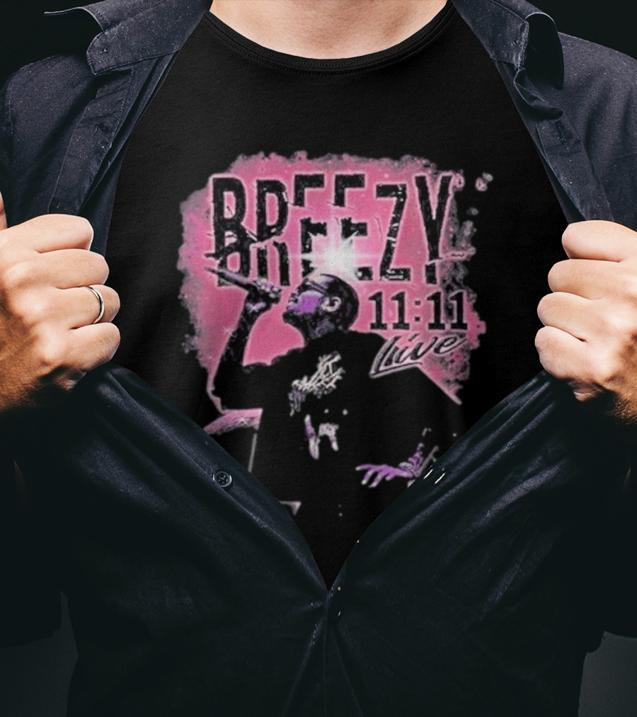 Breezy 11 11 Live Chris Brown T-Shirt