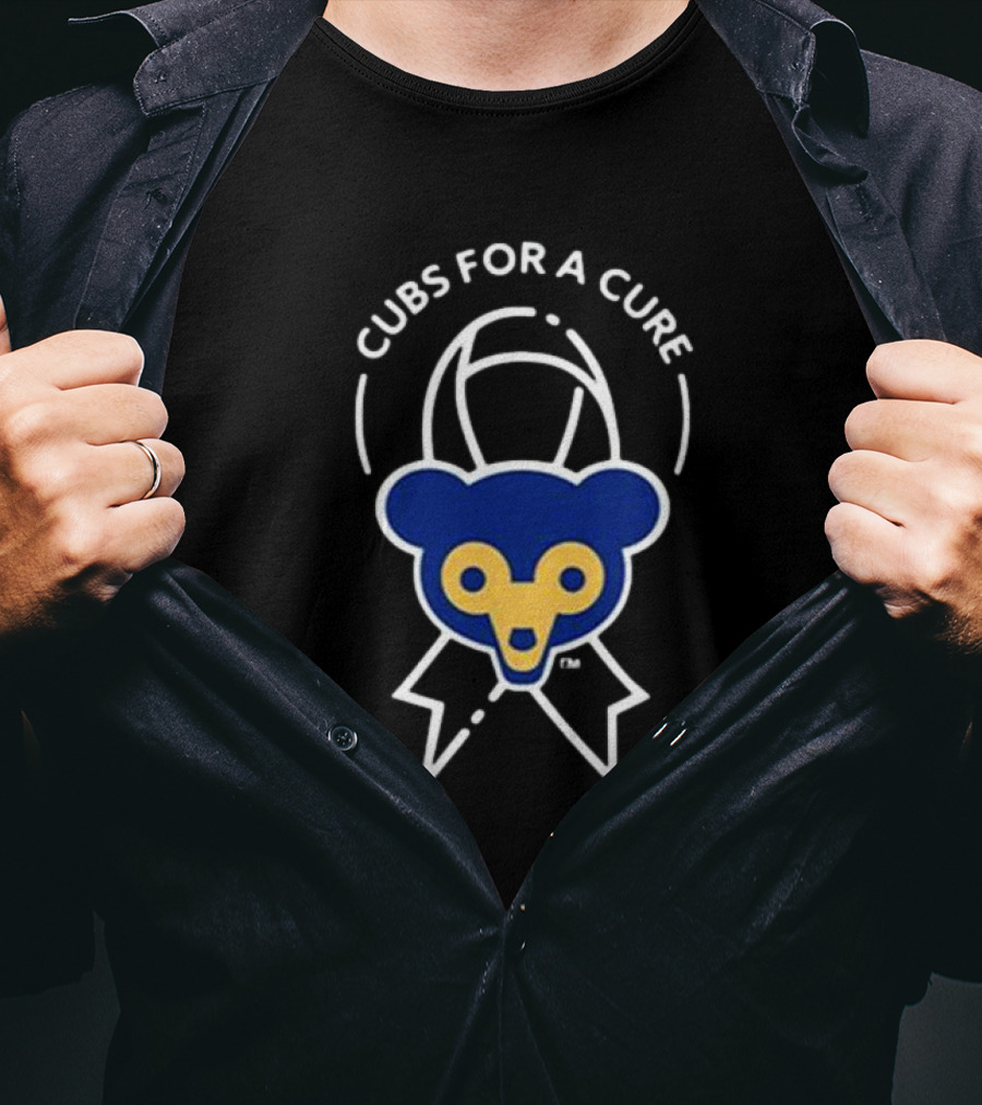 Cubs For A Cure Blue Bear T-Shirt