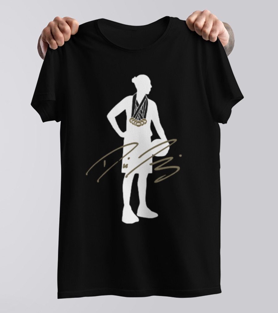 Diana Taurasi 6x Gold Medalist Silhouette With Signature T-Shirt