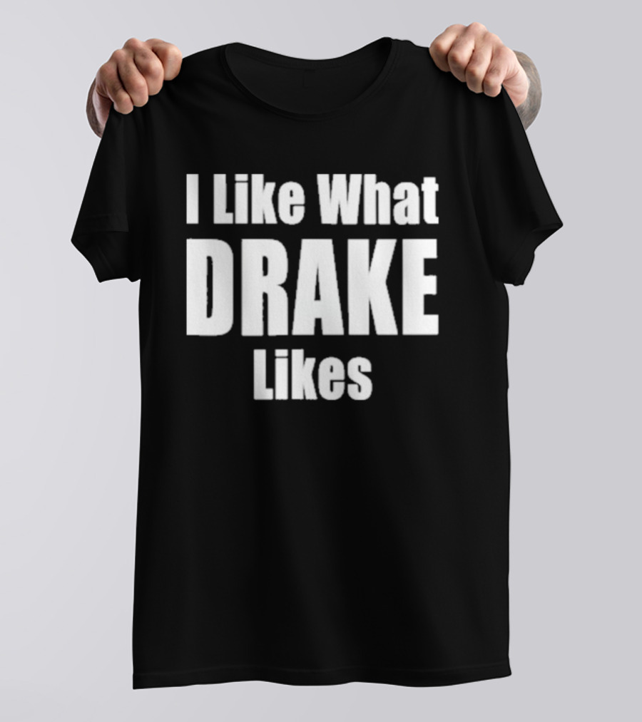 I Like What Drake Likes Text T-Shirt