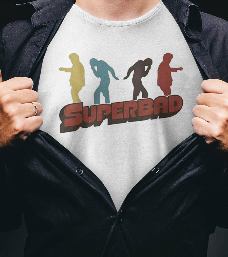 Superbad Silhouette Dance Moves McLovin Movie T-Shirt