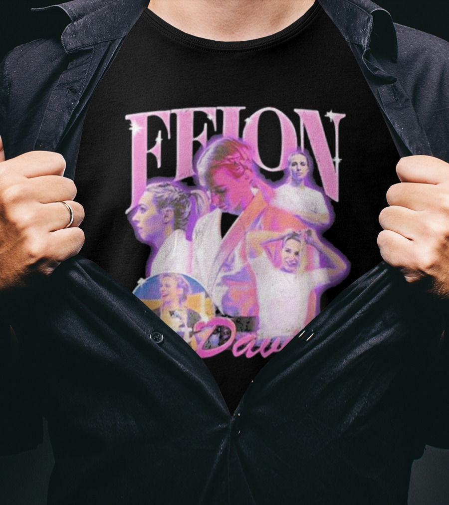 Ffion Davies Vintage Bootleg Pastel Collage T-Shirt