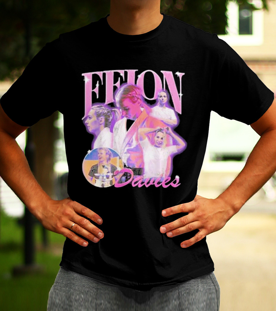 Ffion Davies Vintage Bootleg Pastel Collage T-Shirt