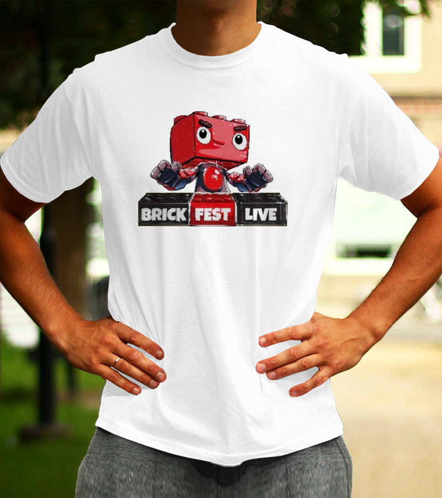 LEGO Brick Fest Live Animated Character Block T-Shirt