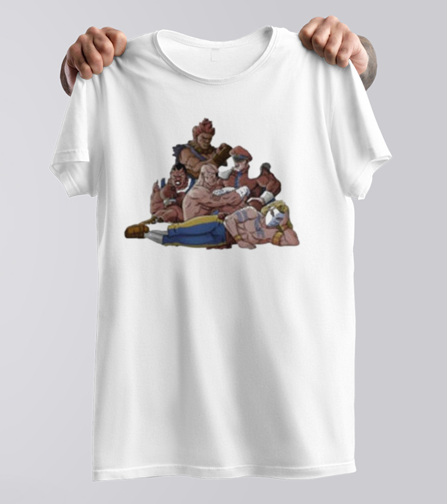 Street Fighter X The Breakfast Club Evil Fighters Club Crossover Characters T-Shirt