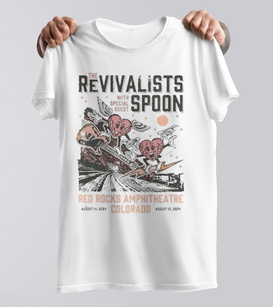 The Revivalists With Spoon Special Guest Red Rocks Amphitheatre August 14 15 T-Shirt