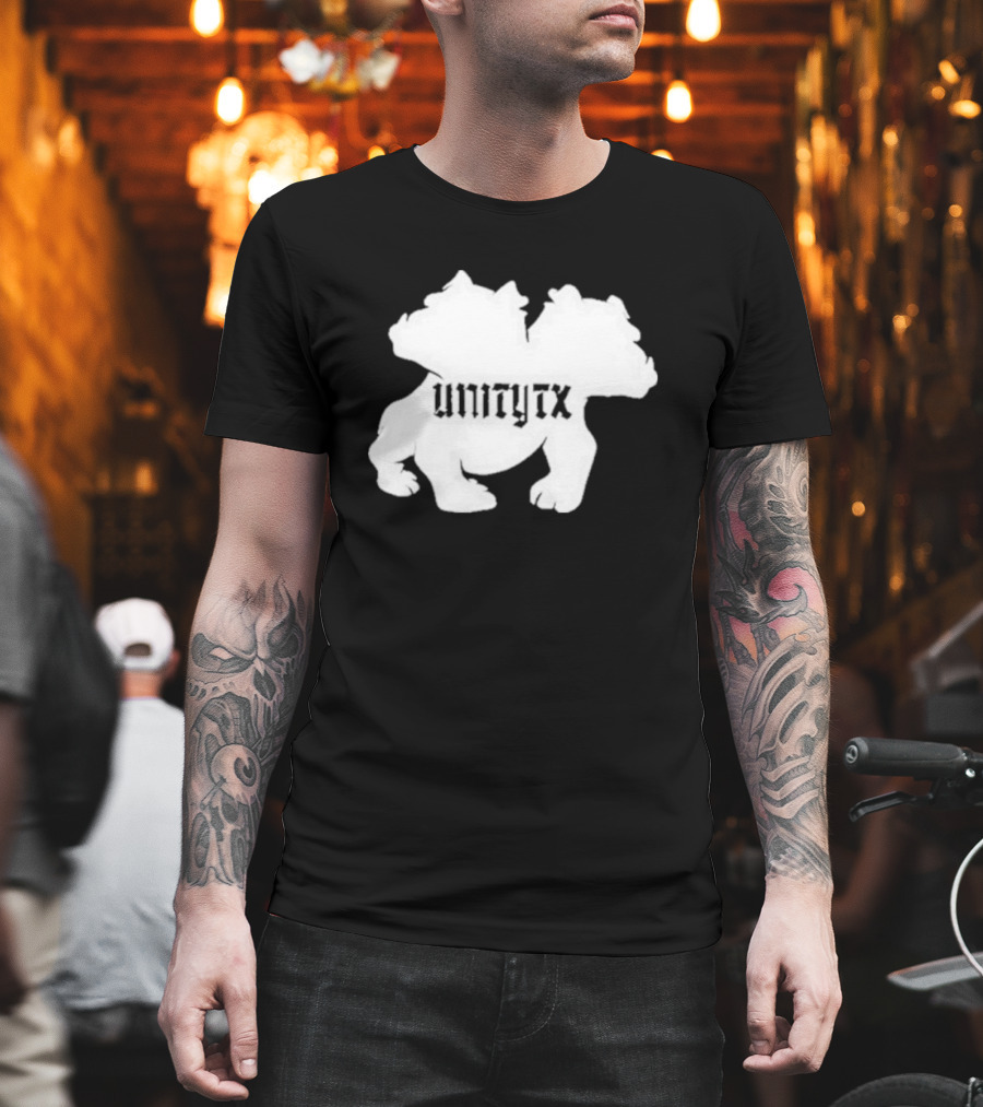 Unitytx Bulldog Silhouette Twins T-Shirt