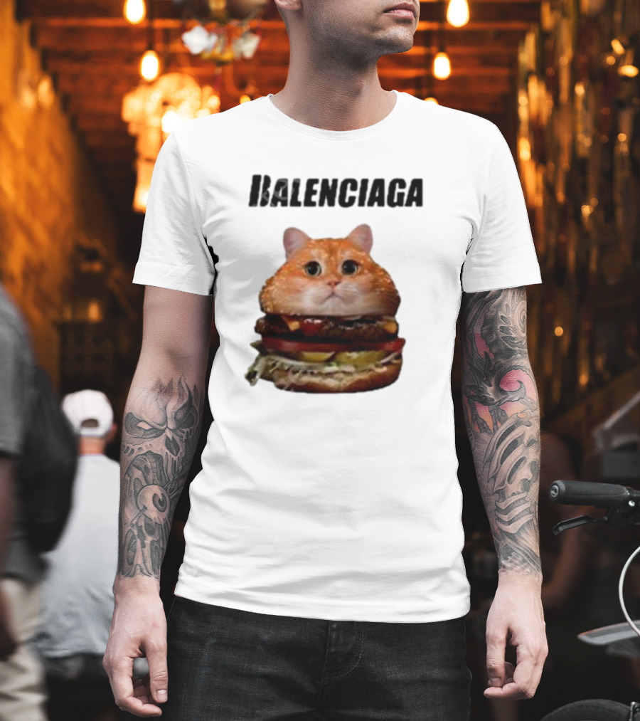 Balenciaga Burger Cat Hot T-Shirt
