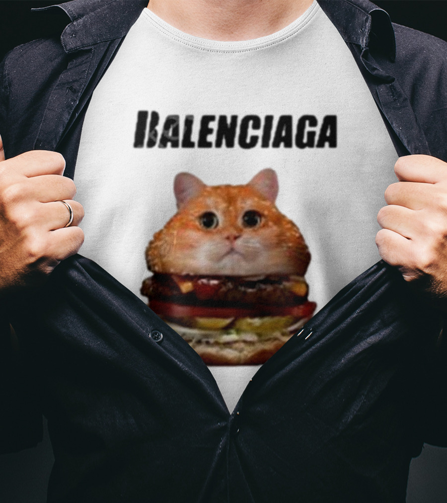Balenciaga Burger Cat Hot T-Shirt