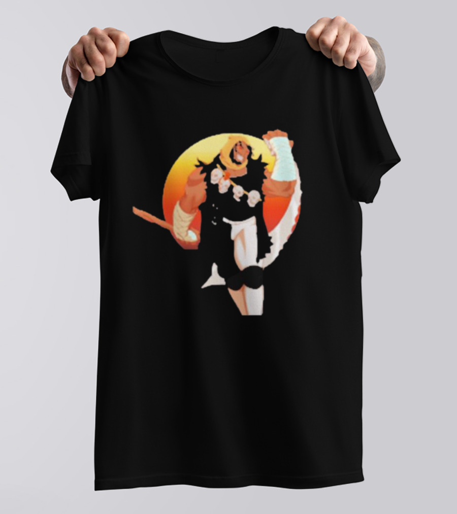 CALIFORNIA NIGHTMARE ISSUE #3 Fierce Warrior With Skulls And Sunset Background T-Shirt