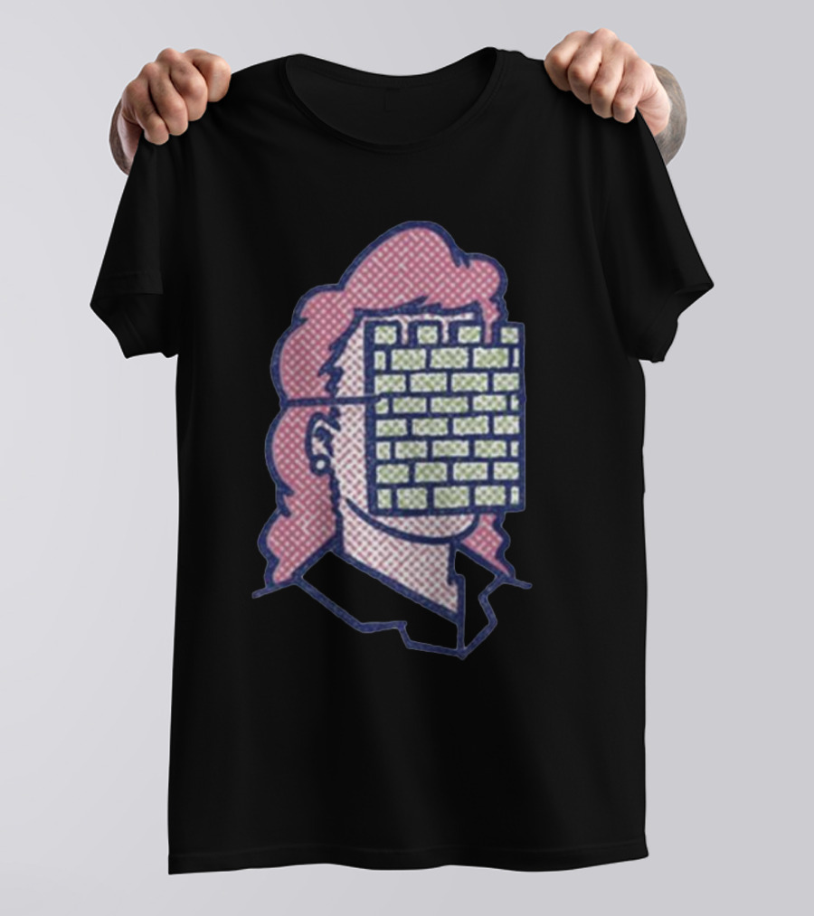 Castleface Records Gal Friday Brick Wall Face Mullet T-Shirt
