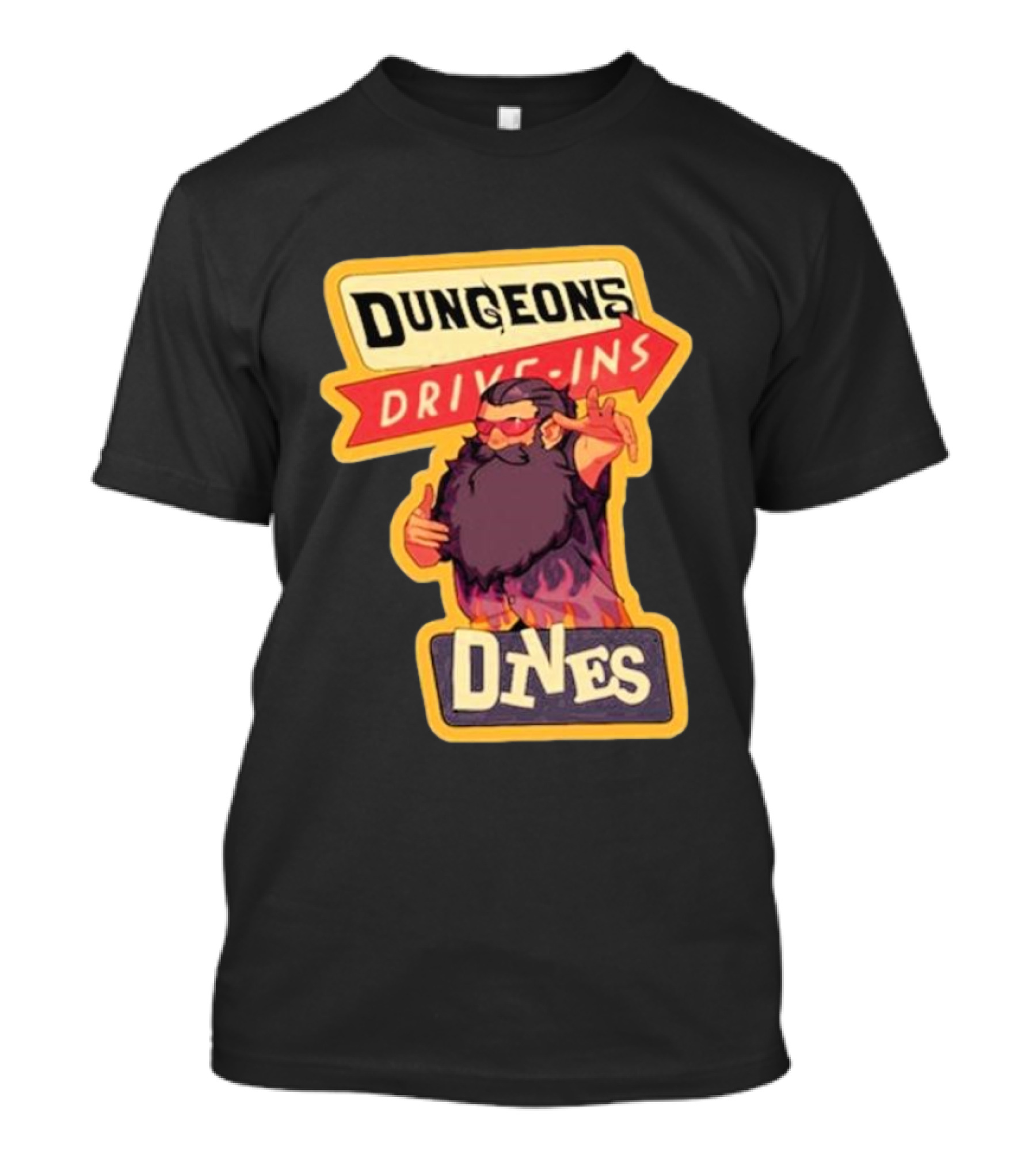 Dungeons Drive-Ins Dives Catskullery Senshi T-Shirt