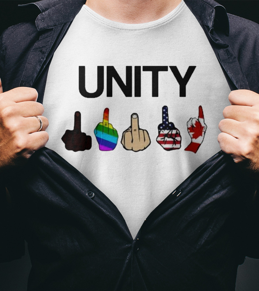 UNITY Hang Over Gang Funny Flags Diversity T-Shirt