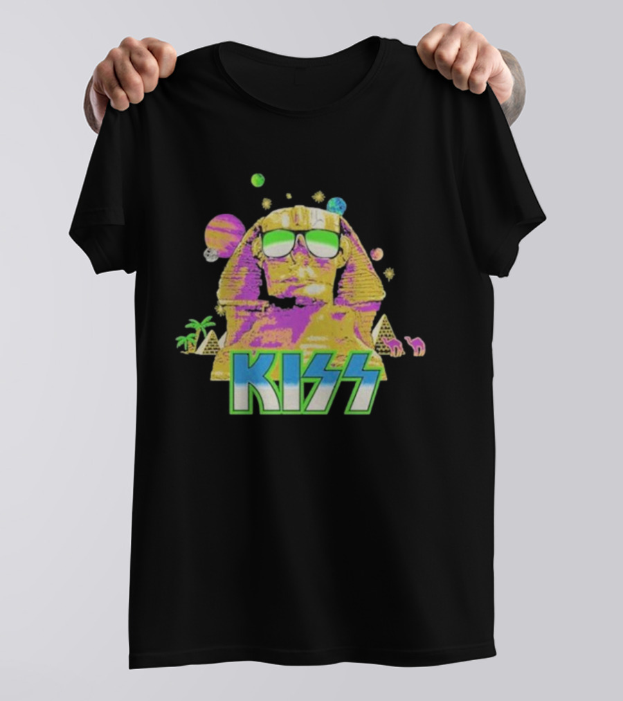 Kiss Hot In The Shade Sphinx Neon T-Shirt