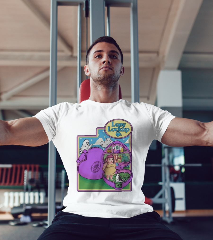 Loey Lane Loey Lockup Heart-Shaped Haunted Toy With Ghosts And Puppy T-Shirt