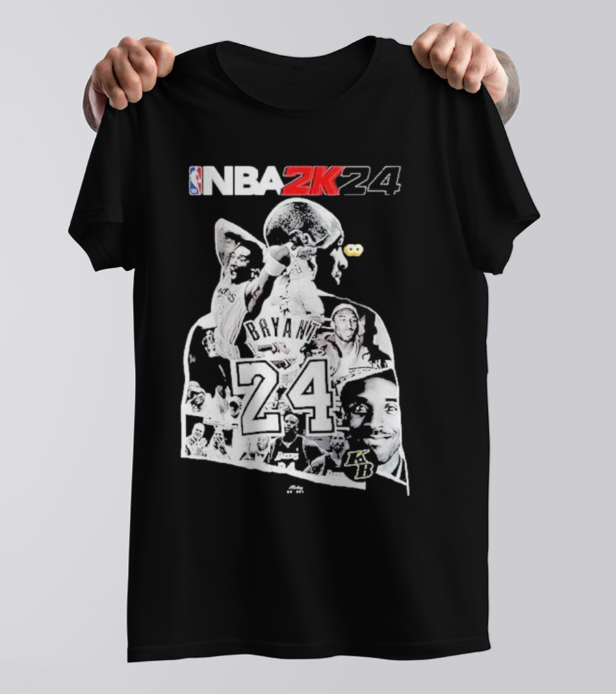 NBA 2K24 Mamba Day Kobe Bryant 24 08 24 Two Sides T-Shirt