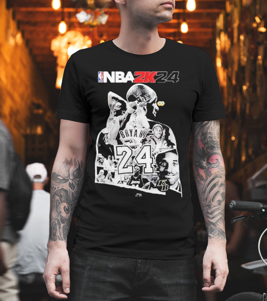 NBA 2K24 Mamba Day Kobe Bryant 24 08 24 Two Sides T-Shirt