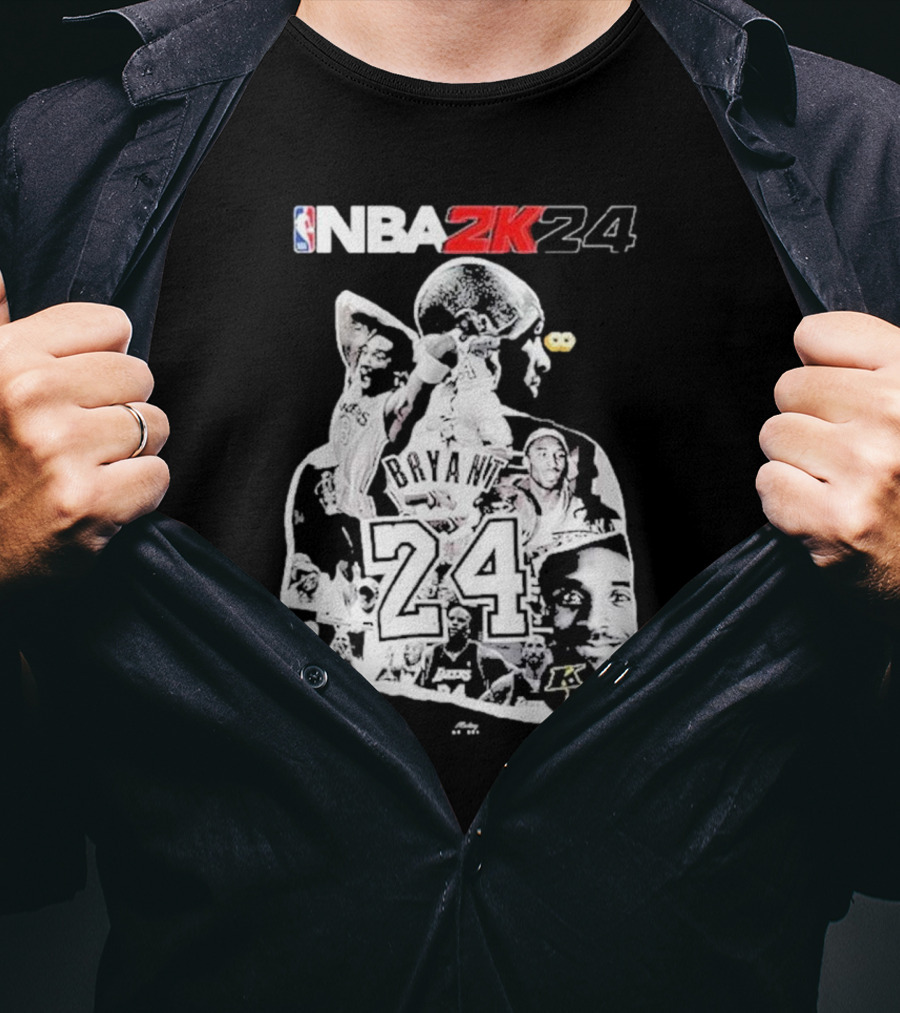 NBA 2K24 Mamba Day Kobe Bryant 24 08 24 Two Sides T-Shirt