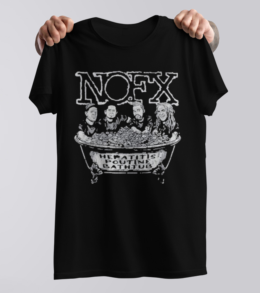 NOFX Hepatitis Poutine Bath Tub Montreal QC August 24-25 T-Shirt