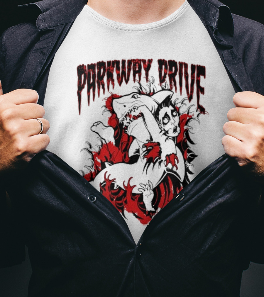 Parkway Drive Blood In The Water Shark Attack T-Shirt