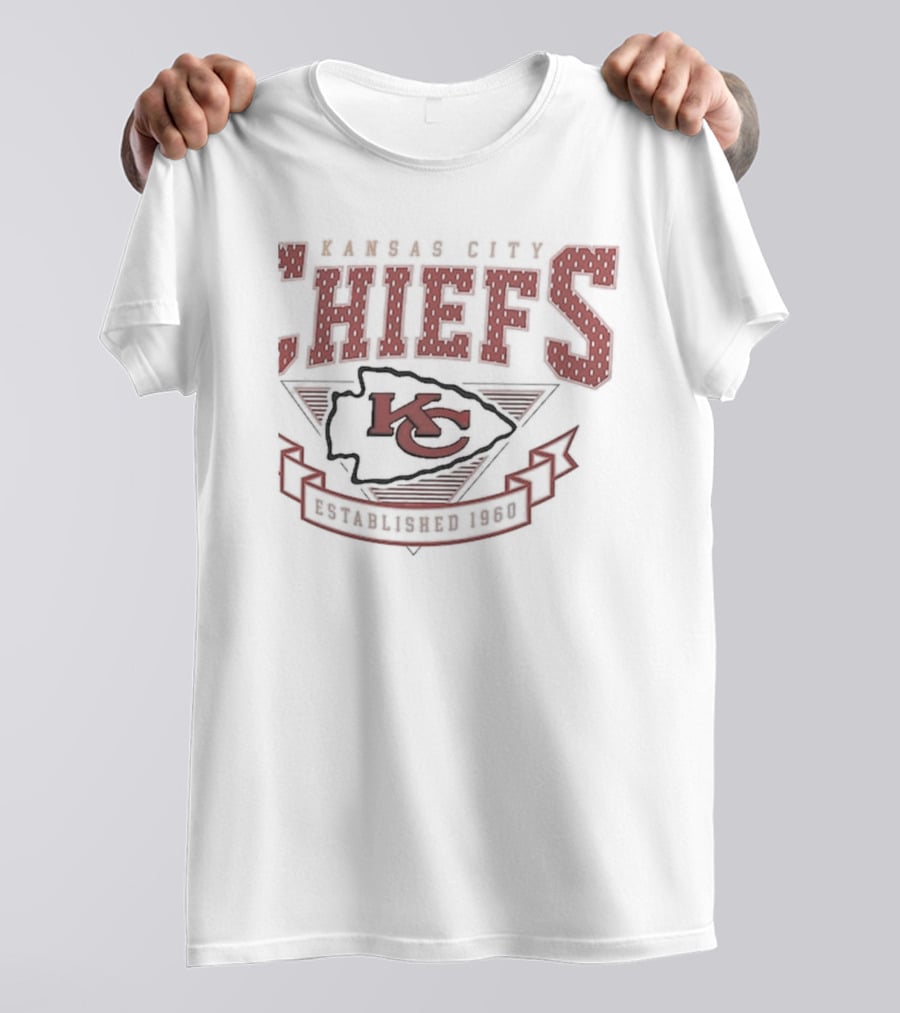 Kansas City Chiefs Established 1960 Retro Team Logo Starter 80s T-Shirt