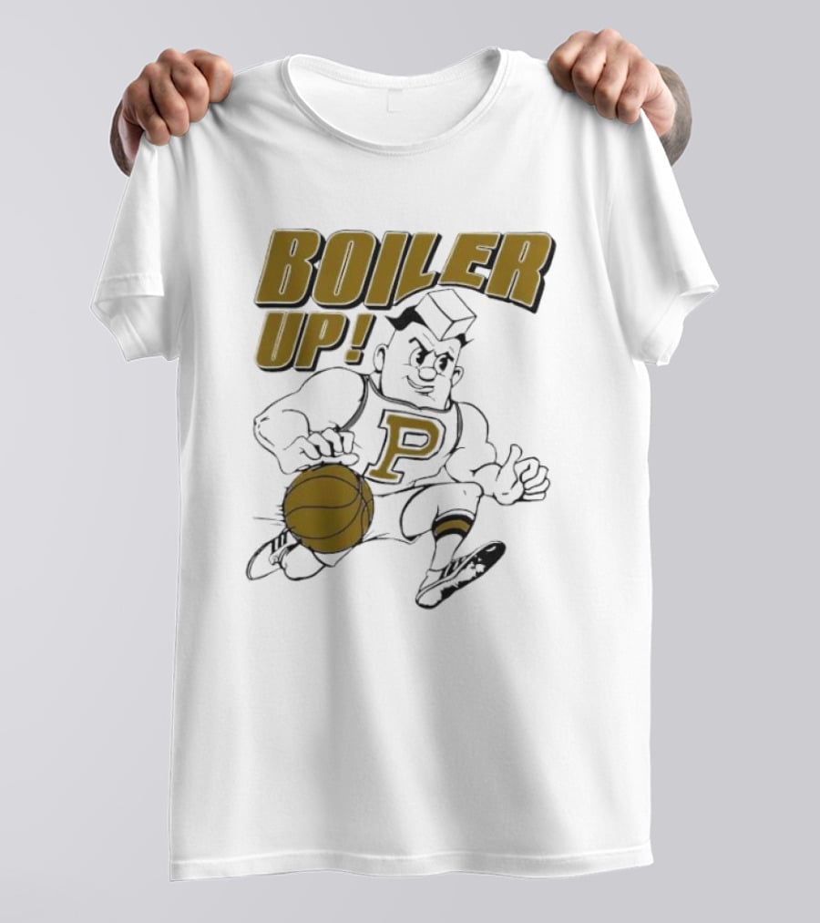 BOILER UP Basketball 70's Mascot P T-Shirt