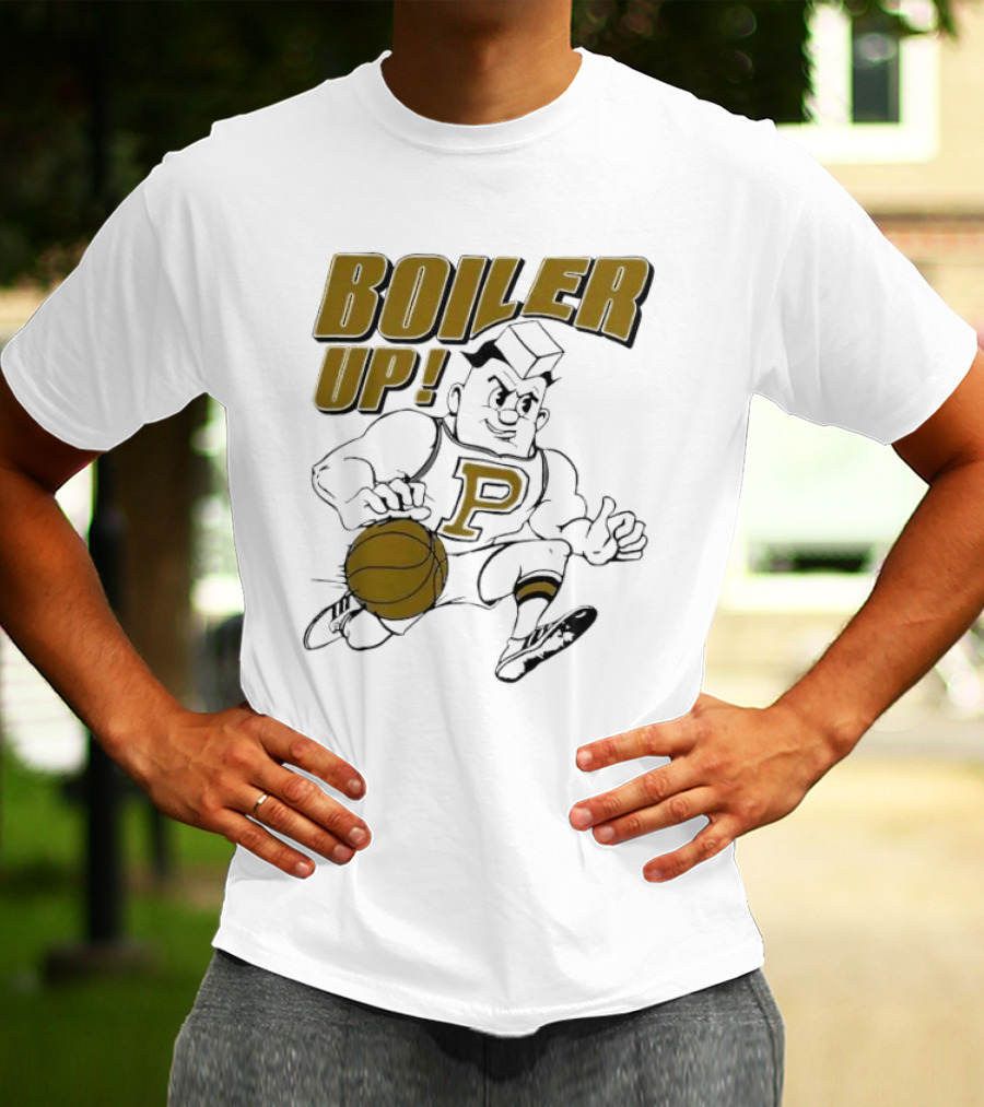 BOILER UP Basketball 70's Mascot P T-Shirt