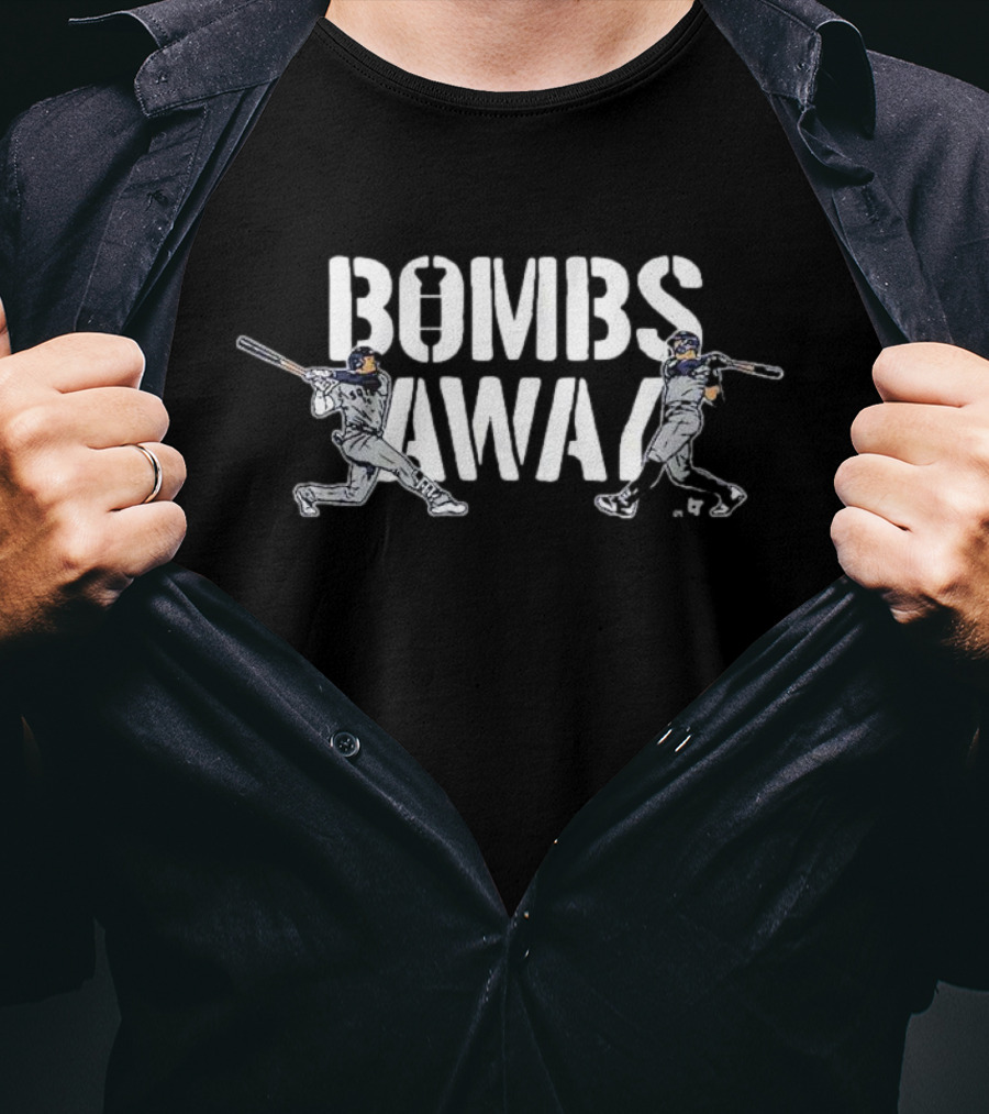 Bombs Away Aaron Judge Juan Soto Baseball T-Shirt