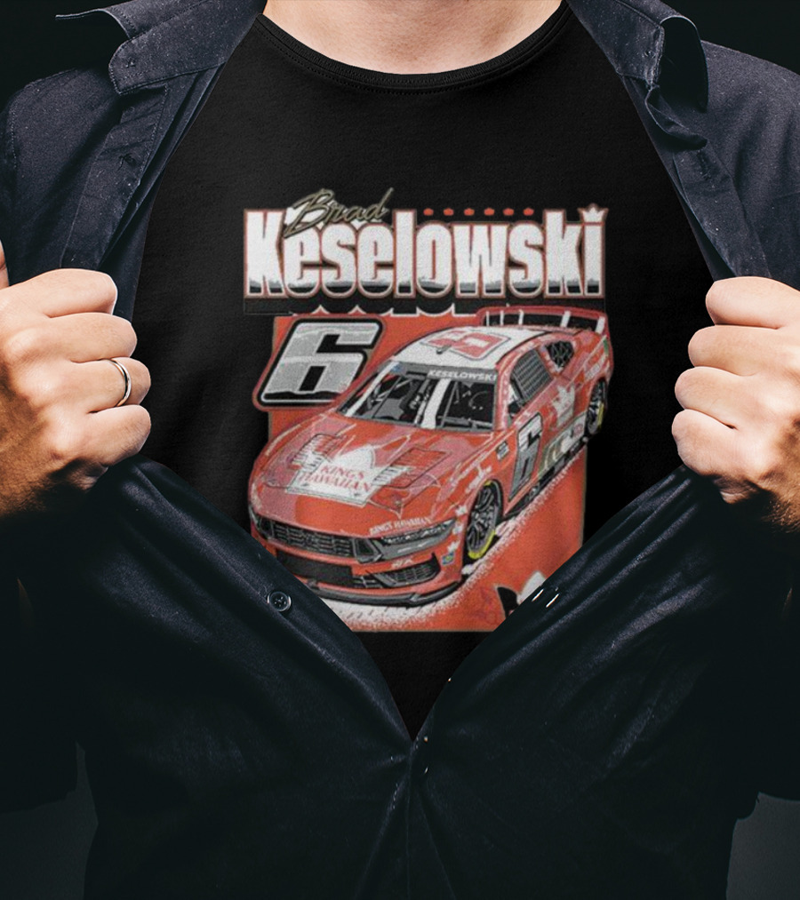 Brad Keselowski King's Hawaiian RFK Racing Car Number 6 T-Shirt