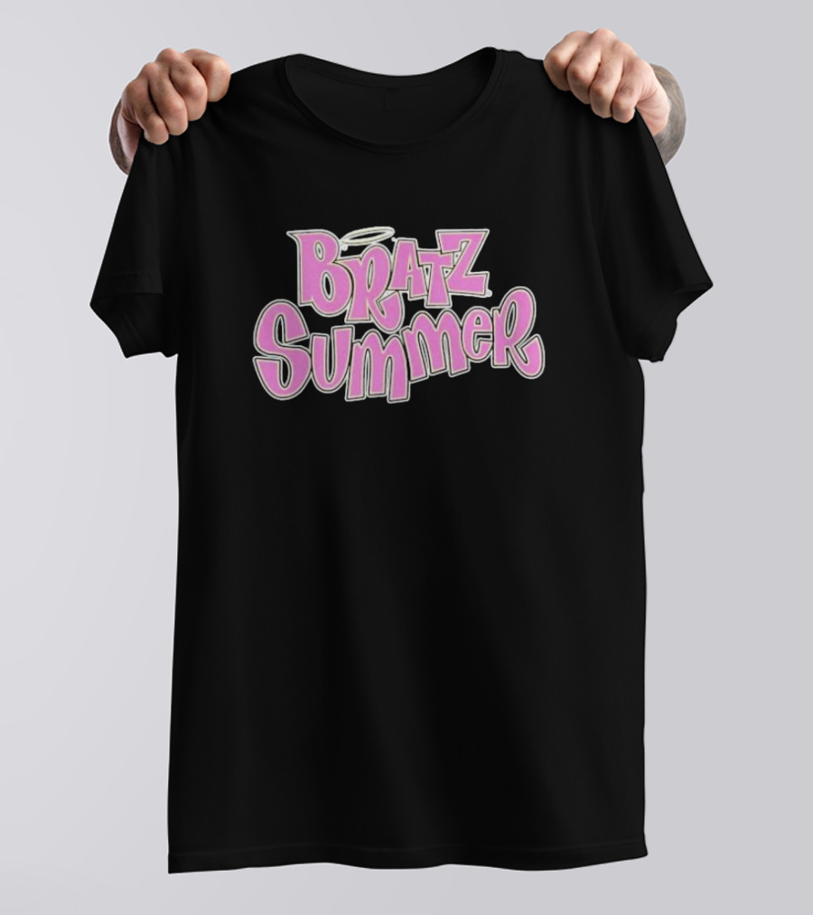 Bratz Summer Pink Graffiti Style With Angel Halo T-Shirt