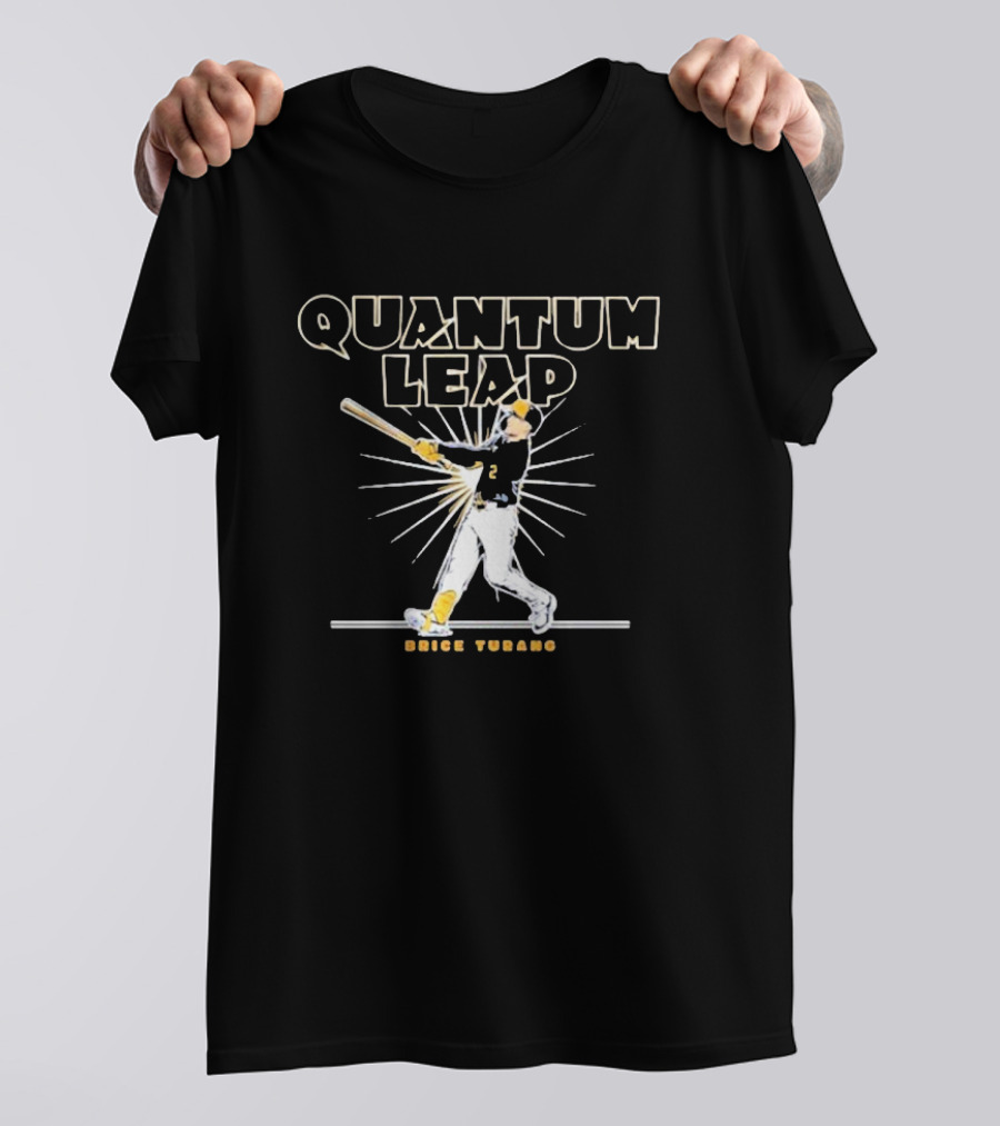 Brice Turang Quantum Leap Baseball Swing T-Shirt