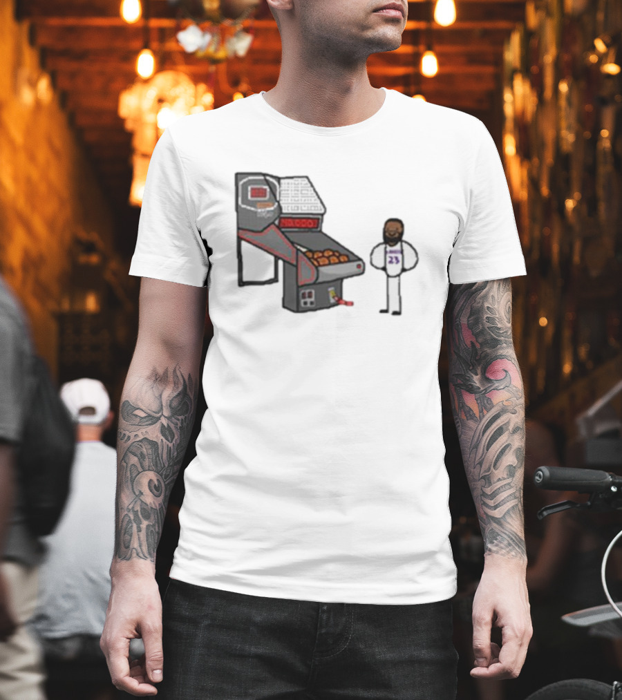 Bron 40k NBA Basketball Shooting Machine 23 T-Shirt