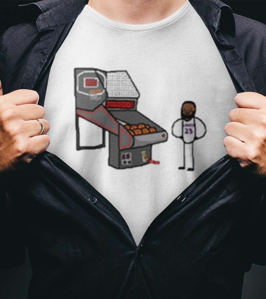 Bron 40k NBA Basketball Shooting Machine 23 T-Shirt