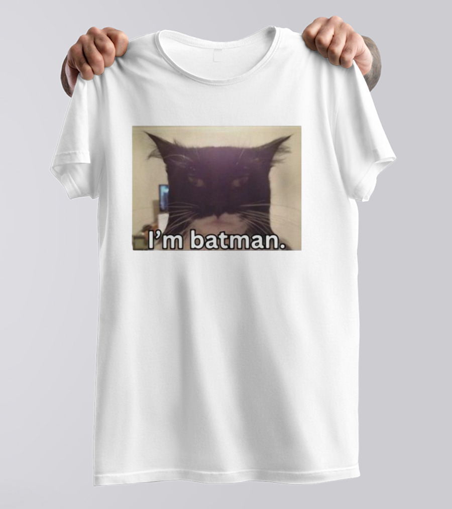Bruh I'm Batman Cat Meme T-Shirt