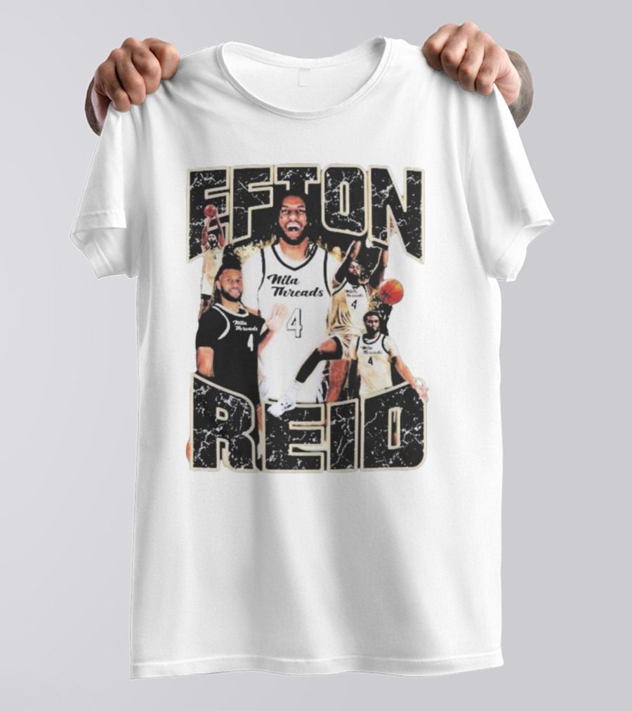 Efton Reid Nila Threads Basketball Player 4 T-Shirt